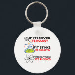 Science BIOLOGY CHEMISTRY PHYSICS Key Ring<br><div class="desc">Cool,  Comic,  Love,  Funny,  Coupes,  Vintage sports,  Retro,  Party,  Cute,  Christmas,  Nerd,   humour,  Geek,  Hipster</div>