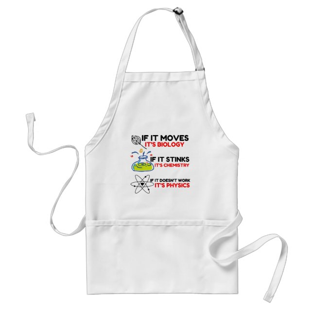 Science BIOLOGY CHEMISTRY PHYSICS Standard Apron (Front)