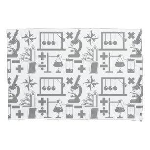 Science Biology Physics Geography Math Pattern Pillowcase