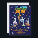 Science Birthday Invitations<br><div class="desc">Get ready for a scientific celebration with our Chemistry Set Kids Birthday Invitation! This science-themed invitation features neon-coloured accents,  perfect for young aspiring scientists. Invite your guests to join in the fun and excitement of an unforgettable chemistry party. Let the experiments and discoveries begin!</div>