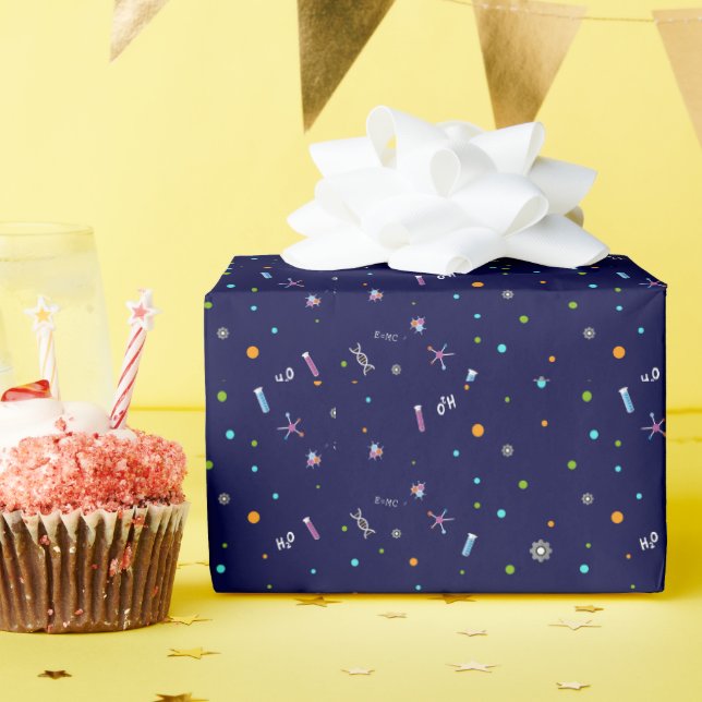 Science Birthday Wrapping Paper (Birthday Party)