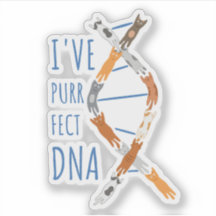 Science Cat DNA Helix I've Purr-fect DNA