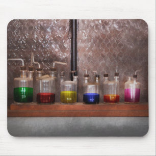 Science - Chemist - Glassware for couples Mouse Pad