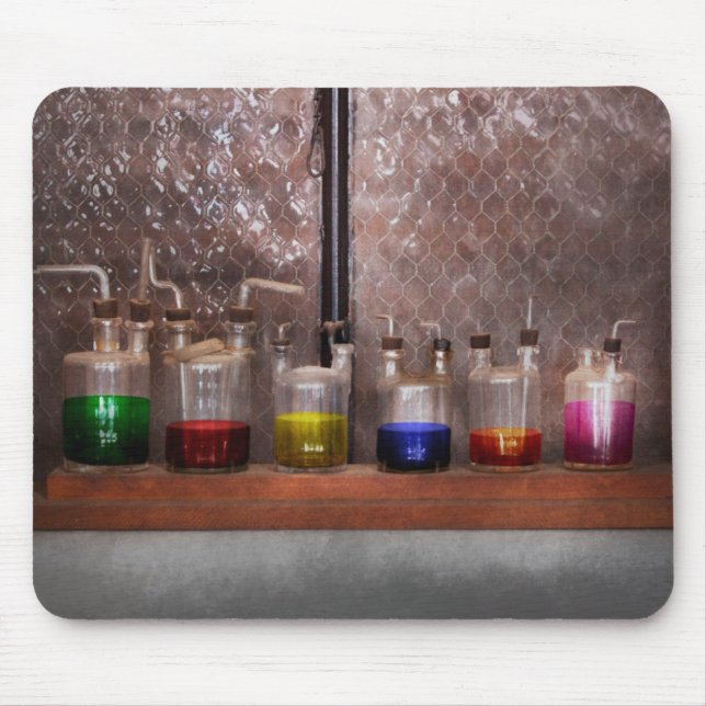 Science - Chemist - Glassware for couples Mouse Pad (Front)