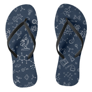 Science / Chemistry Doodle Pattern Thongs