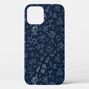 Science / Chemistry Drawing Pattern iPhone 12 Case