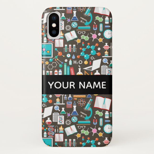 Science / Chemistry Pattern Case-Mate iPhone Case (Back)