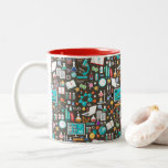 Science / Chemistry Pattern Two-Tone Coffee Mug<br><div class="desc">This mug makes a great gift for any science teacher,  science lover or professor!</div>