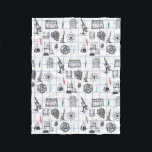 Science Chemistry Scientist Pattern   Fleece Blanket<br><div class="desc">A science themed chemistry pattern ideal for anyone who loves science,  chemistry,  biology etc. An ideal gift for scientists no matter the age.</div>