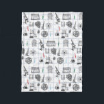 Science Chemistry Scientist Pattern   Fleece Blanket<br><div class="desc">A science themed chemistry pattern ideal for anyone who loves science,  chemistry,  biology etc. An ideal gift for scientists no matter the age.</div>