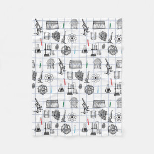 Science Chemistry Scientist Pattern   Fleece Blanket