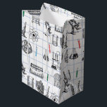 Science Chemistry Scientist Pattern Medium Gift Bag<br><div class="desc">A science themed chemistry pattern ideal for anyone who loves science,  chemistry,  biology etc. An ideal gift for scientists no matter the age.</div>