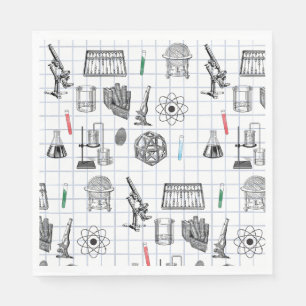 Science Chemistry Scientist Pattern  Napkin