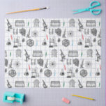 Science Chemistry Scientist Pattern  Tissue Paper<br><div class="desc">A science themed chemistry pattern ideal for anyone who loves science,  chemistry,  biology etc. An ideal gift for scientists no matter the age.</div>