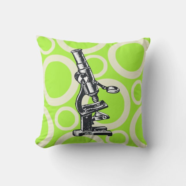 Science Chic - Microscope Cushion (Front)