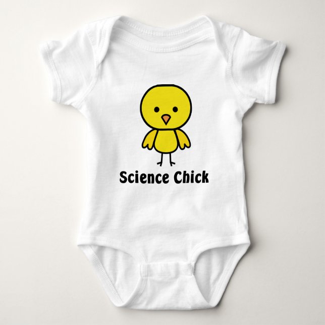 Science Chick Baby Bodysuit (Front)