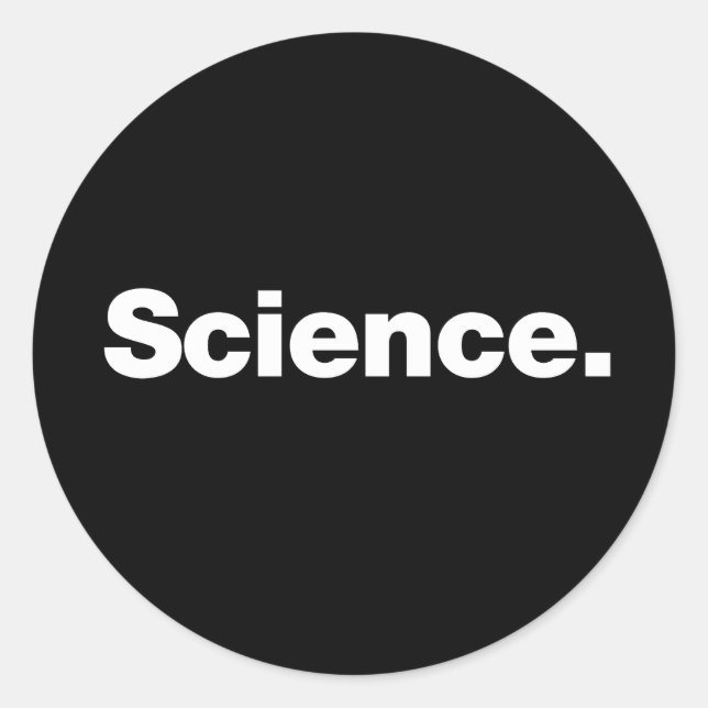 Science Classic Round Sticker (Front)