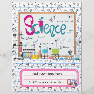 Science Custom Binder Cover | Editable Design Flyer