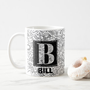 Science Custom Monogram - Letter B Coffee Mug