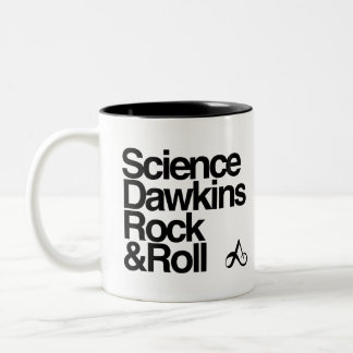 Science Dawkins rock & roll Two-Tone Coffee Mug