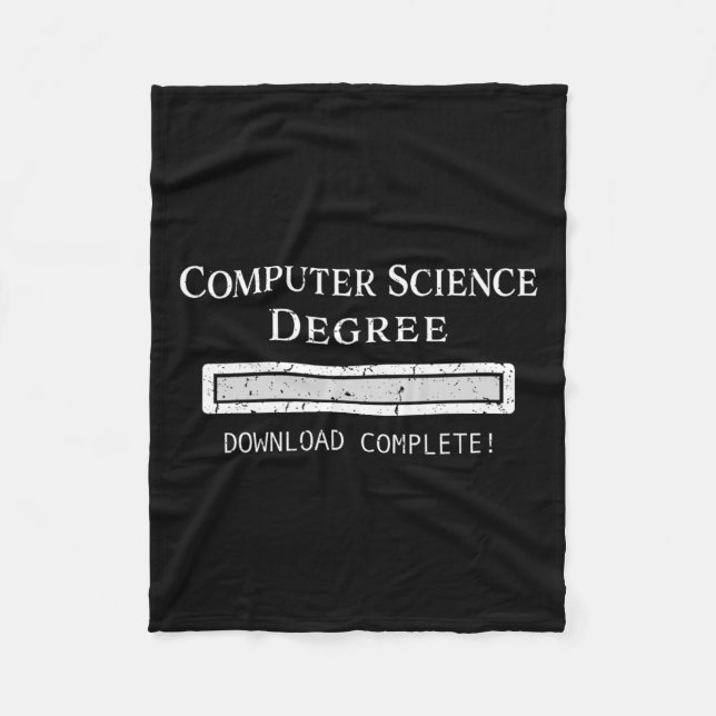 Science Degree Graduation  Fleece Blanket (Front)
