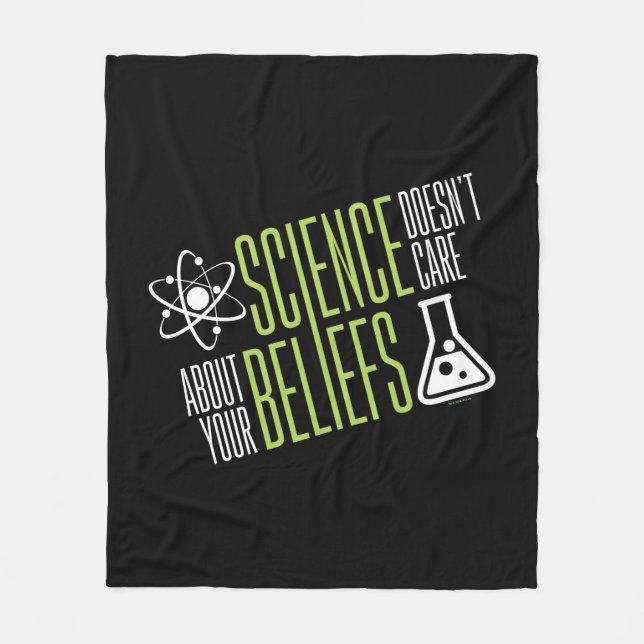 Science Doesn't Care Fleece Blanket (Front)