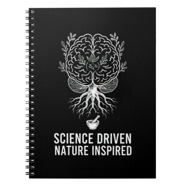 Science Driven Nature Inspired Botanical  Notebook (Front)