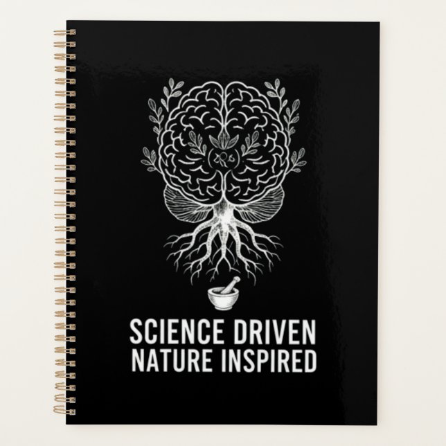 Science Driven Nature Inspired Botanical  Planner (Front)