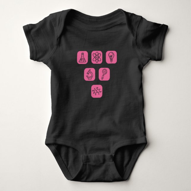 Science Elements Items Baby Bodysuit (Front)