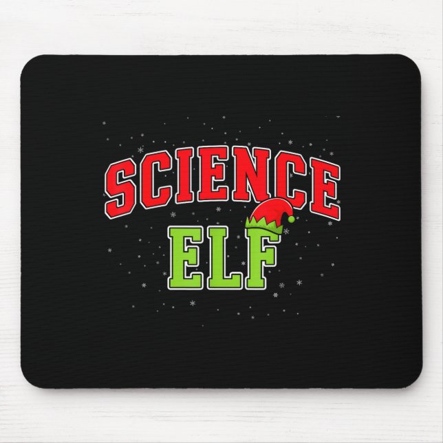 Science Elf Christmas Family Matching Group Xmas S Mouse Pad (Front)