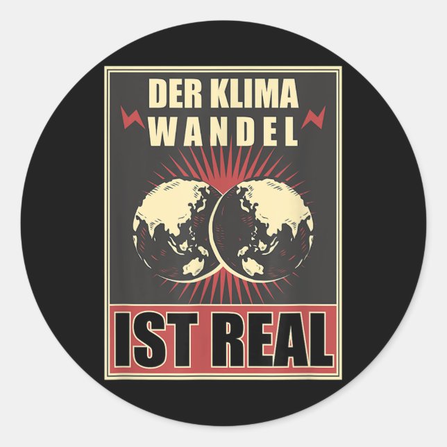 Science Environmental Protection Nerd Science Clim Classic Round Sticker (Front)
