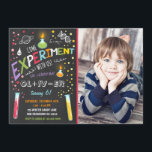 Science Experiment Birthday Invitation Boy<br><div class="desc">♥ A perfect way to invite your guests to your little one's birthday party!</div>