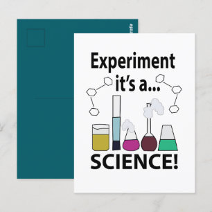 Science Experiment It's a Science Postcard