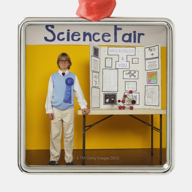 Science fair winner metal ornament (Front)