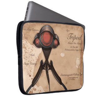 Science Fiction Alien Tripod Attack! Laptop Sleeve