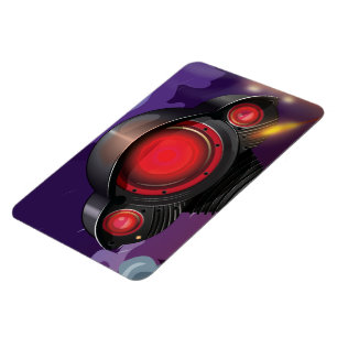 Science Fiction Alien Tripod Attack! Magnet