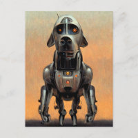 Science Fiction Art | Portrait of a Robot Dog