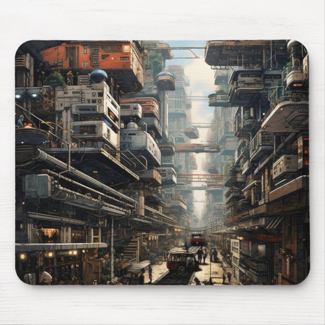 Science Fiction City Mouse Pad (Front)