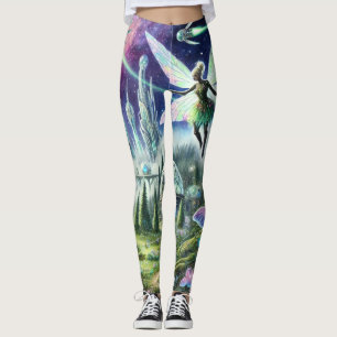 Science Fiction Fairy Land Of The Future Leggings