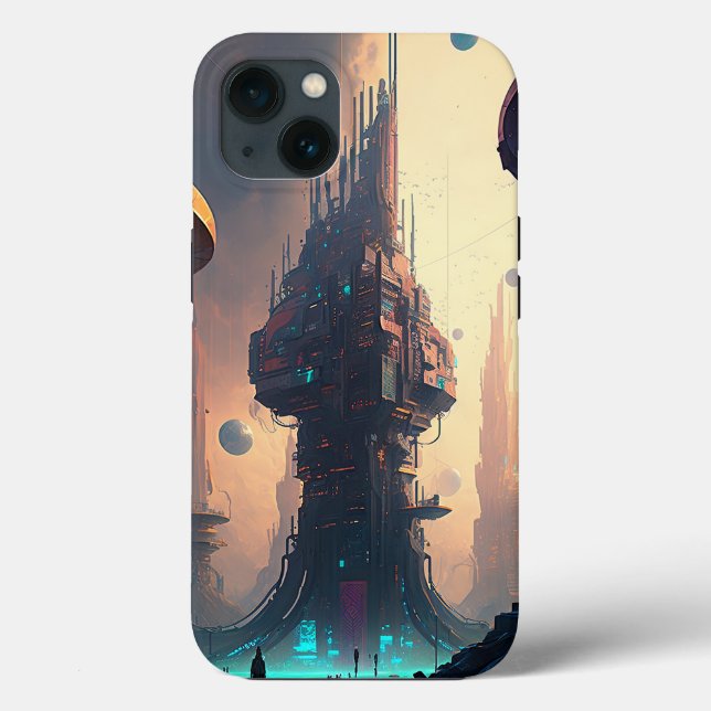 Science Fiction Futuristic City Case-Mate iPhone C Case (Back)