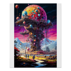 Science Fiction Scene Poster