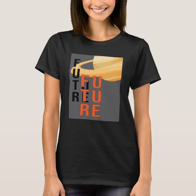 Science Fiction Space Ufo Alien Sci-Fi Funny Gift T-Shirt (Front)