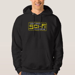 Science Fiction Space Ufo Sci-Fi Alien Funny Gift Hoodie