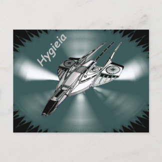 Science Fiction Spaceship Postcard