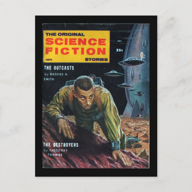 Science Fiction Stories - 1958.09_Pulp Art Postcard (Front)