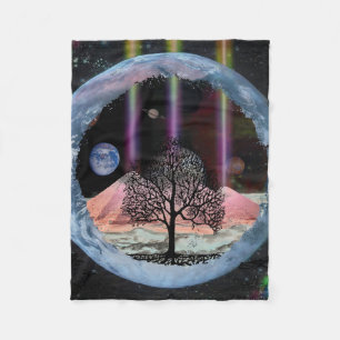 Science Fiction Tree of Life Fleece Blanket