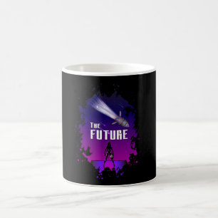 Science Fiction Ufo Space Alien Rocket Funny Gift Coffee Mug