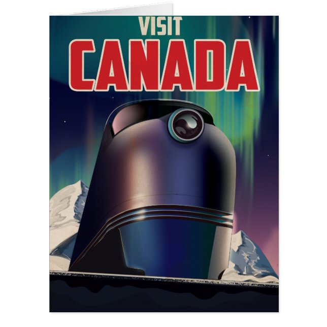 Science fiction Visit Canada travel poster (Front)