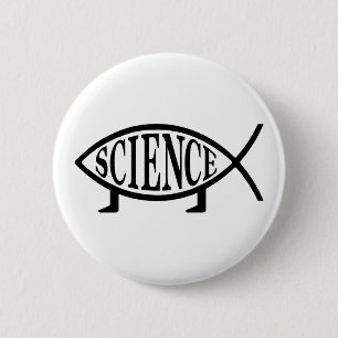Science Fish 6 Cm Round Badge