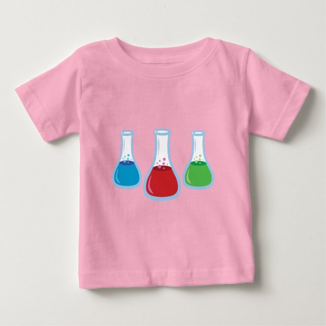 Science Flasks Baby T-Shirt (Front)